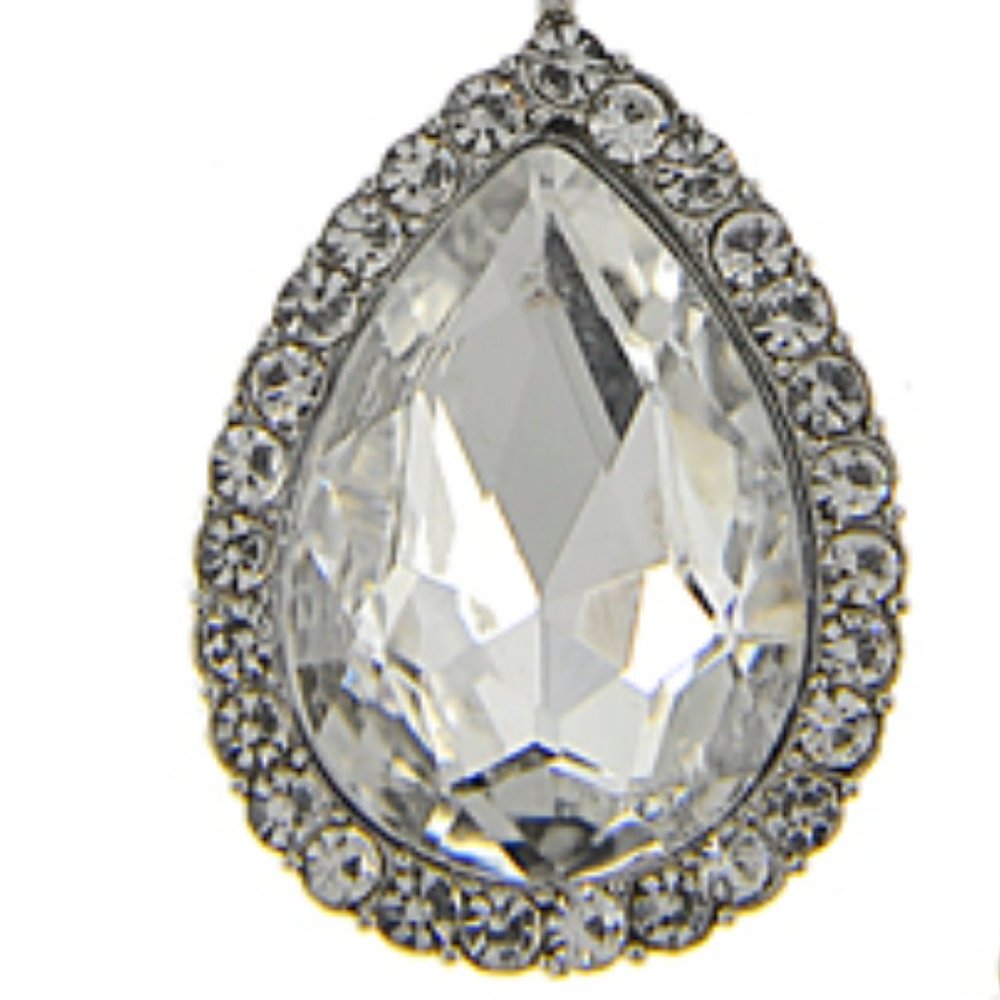 Cubic Zirconia Glass Teardrop - Picture 2 of 2